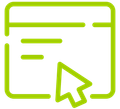 Green Arrange Online Icon