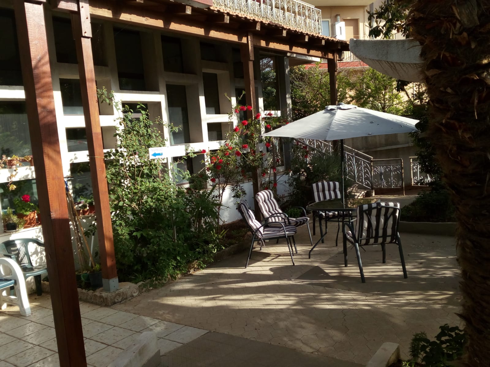 Giardino di una residenza per anziani