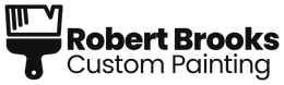 Logo for Robert Brooks Custom Painting, featuring a paint brush icon and company name.