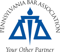 A logo for the pennsylvania bar association