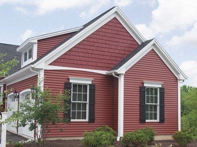 Large white and red house with nice siding — Cheyenne, WY — Frontier Siding Supply