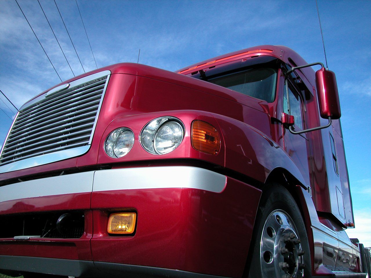 New Red Semi Truck — Perth, WA — David’s Car Detailing