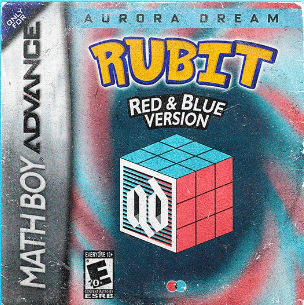 A math boy advance game called rubit red and blue version