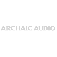 The logo for archaic audio is on a white background.