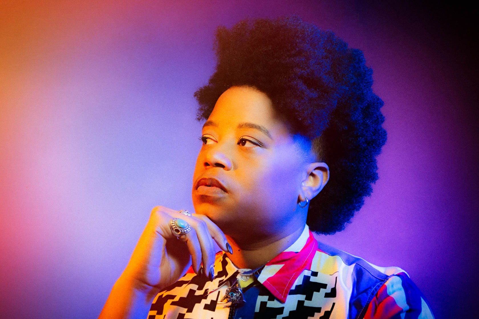 Amythyst Kiah studio music photo, Asheville NC