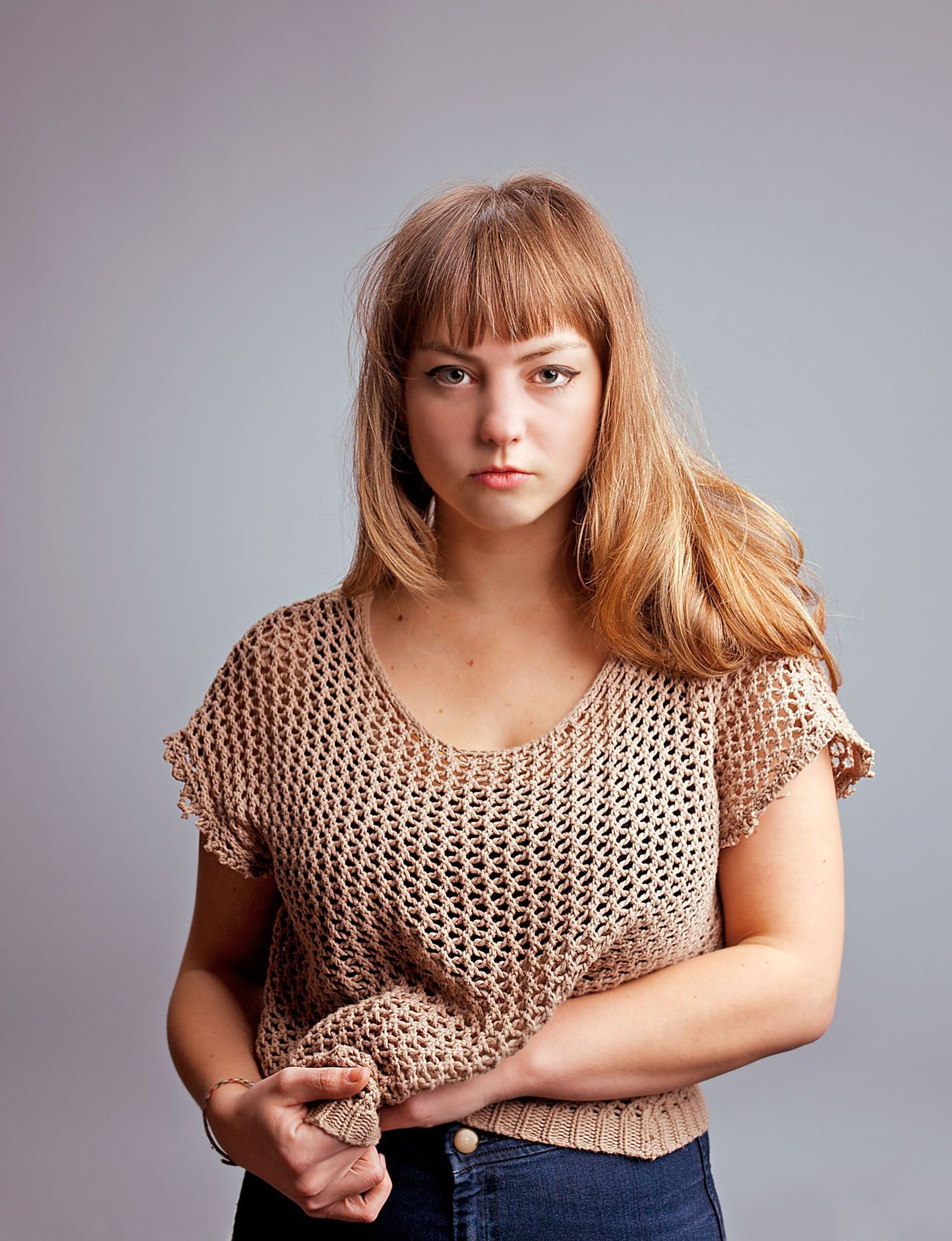 Angel Olsen photographed in Asheville music studio