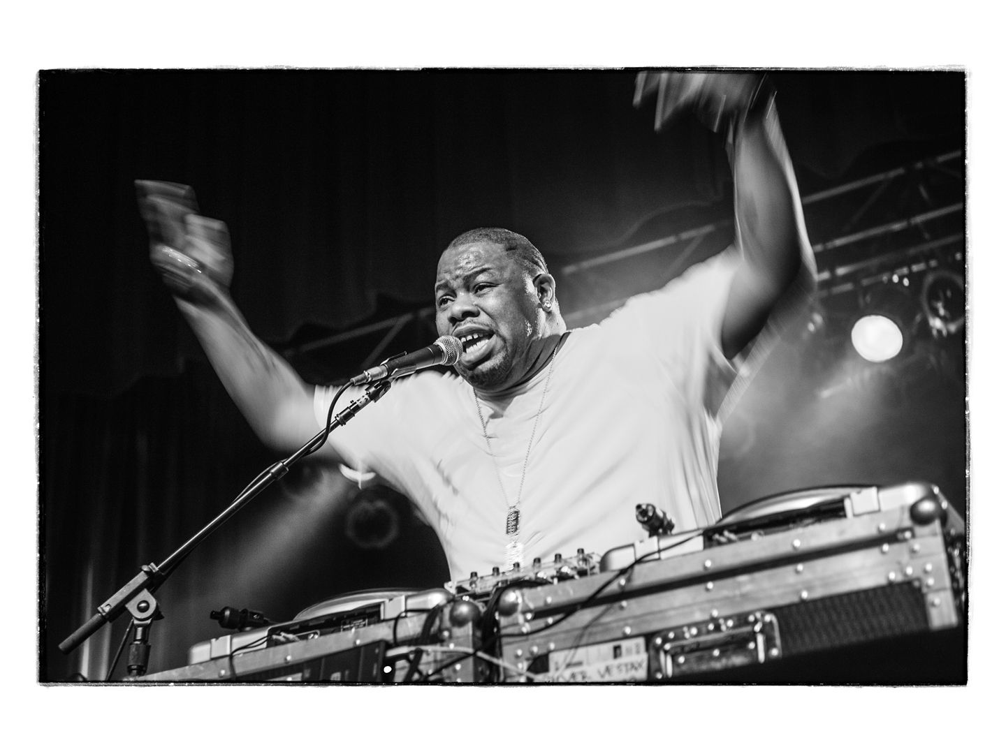 hip hop musician biz markie performs live at the Orange Peel music venue in Asheville, NC photographed by portrait photographer Sandlin Gaither