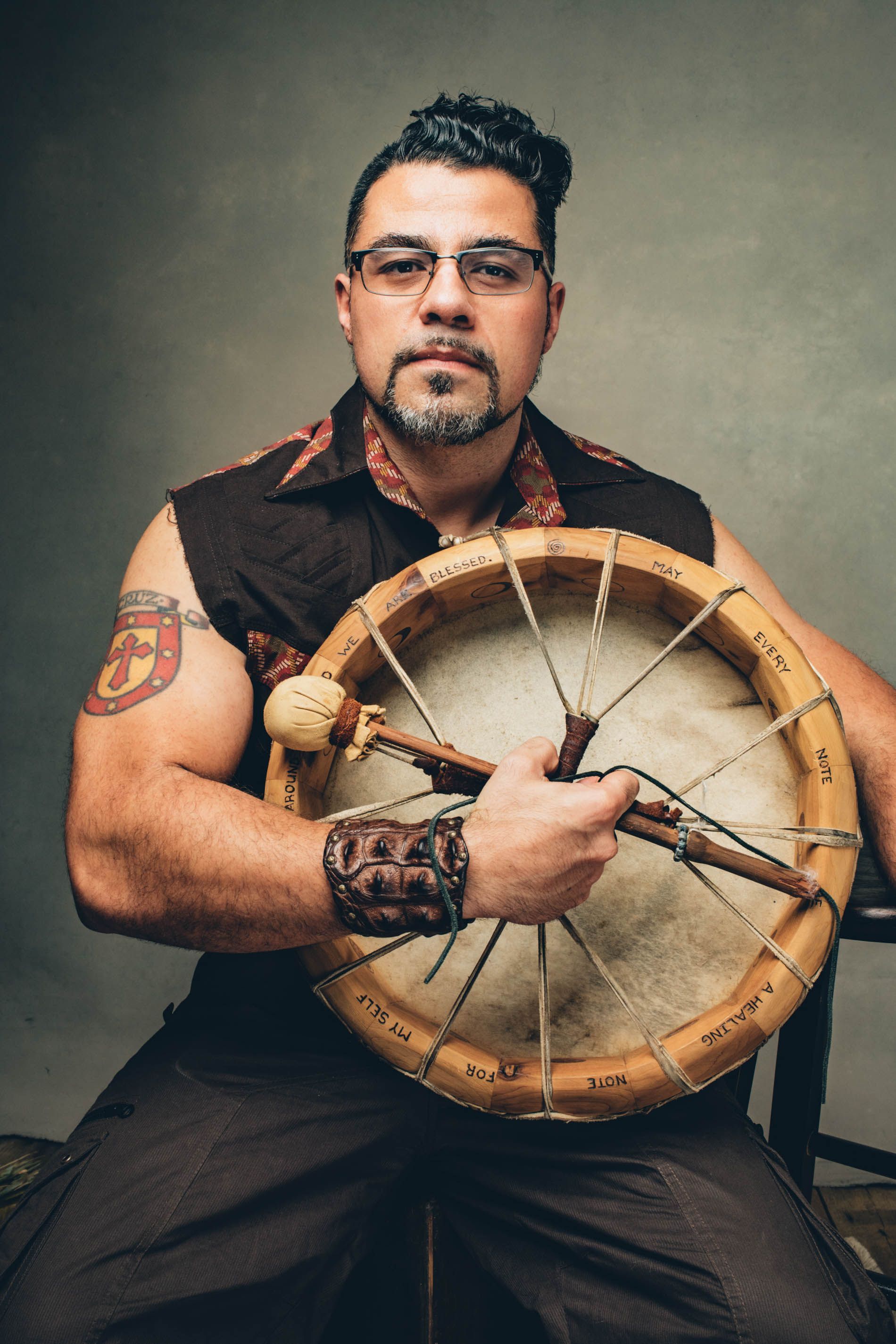 Man poses for portrait session in Asheville