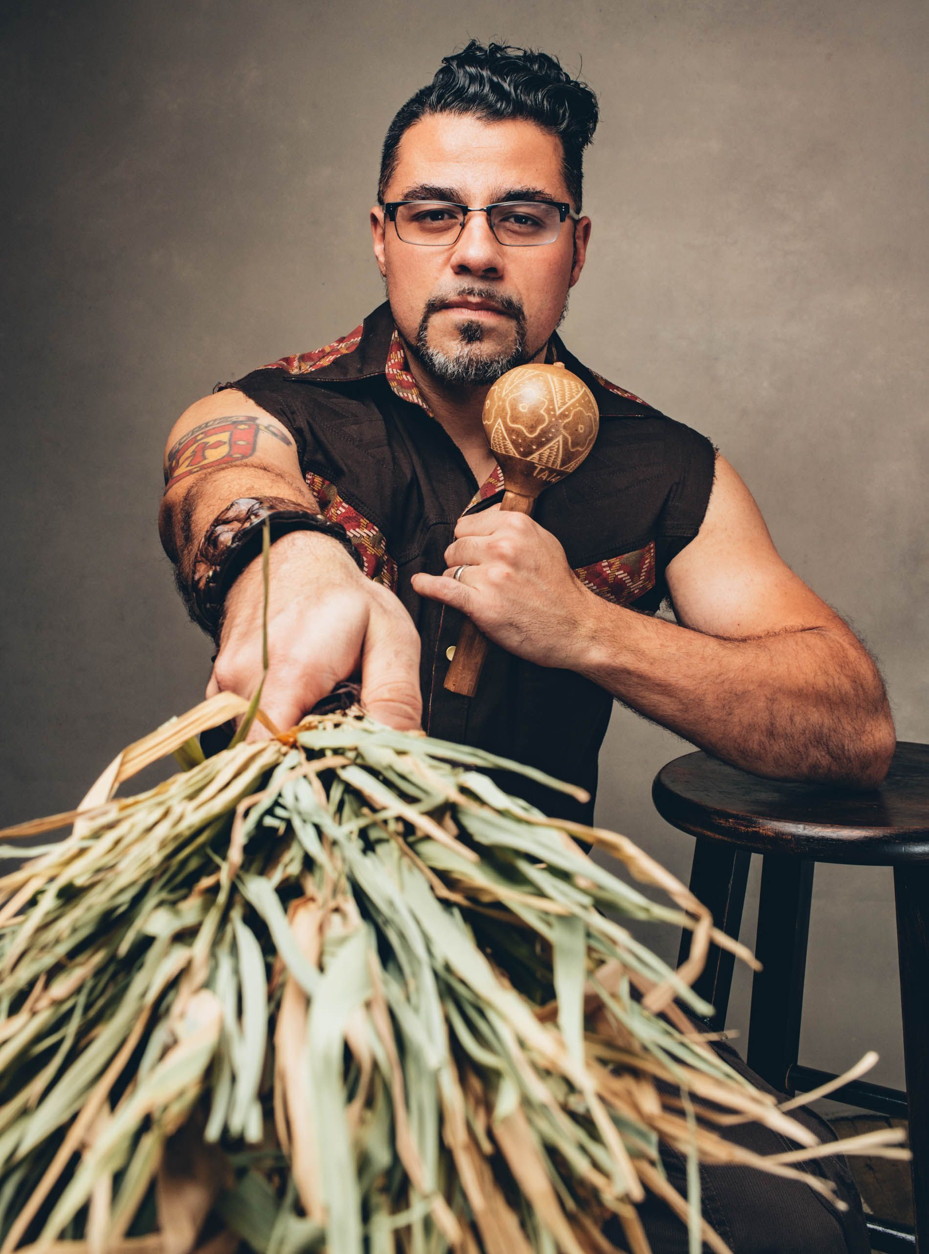 Man takes portrait for business and professional pics