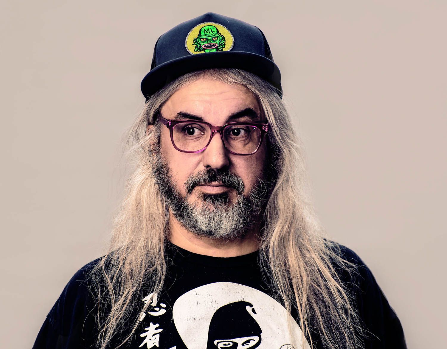 J Mascis music photo in Asheville, NC studio portrait