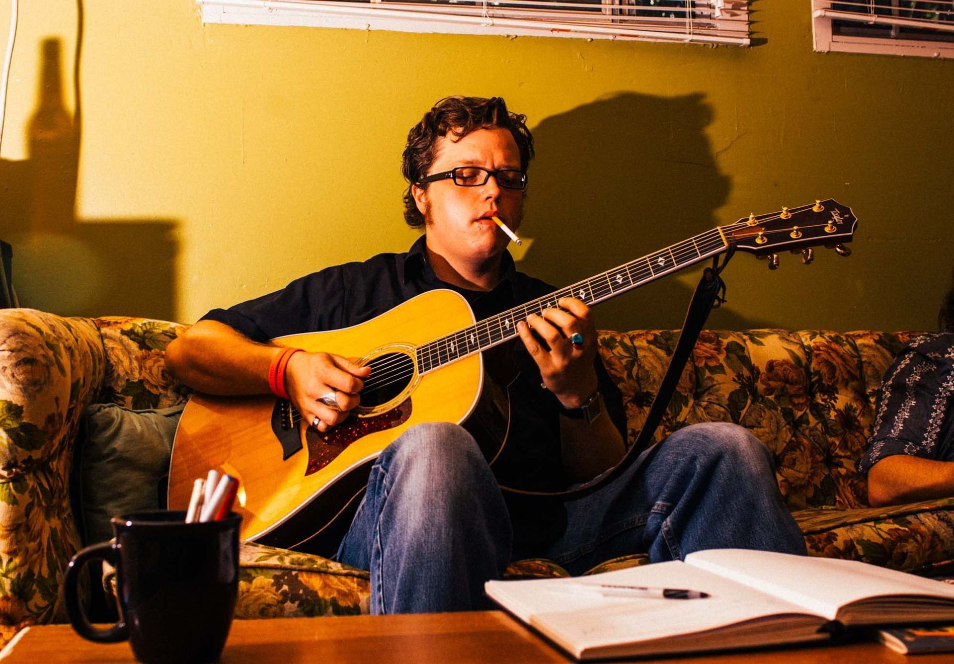 Jason Isbell backstage at the Grey Eagle, Asheville, NC