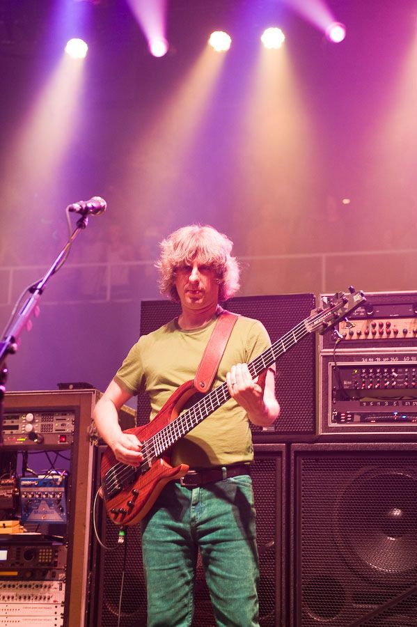 Mike Gordon on stage with Phish in Asheville, NC 2009