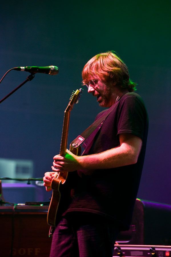 Trey Anastasio performs with Phish in Asheville, 2009