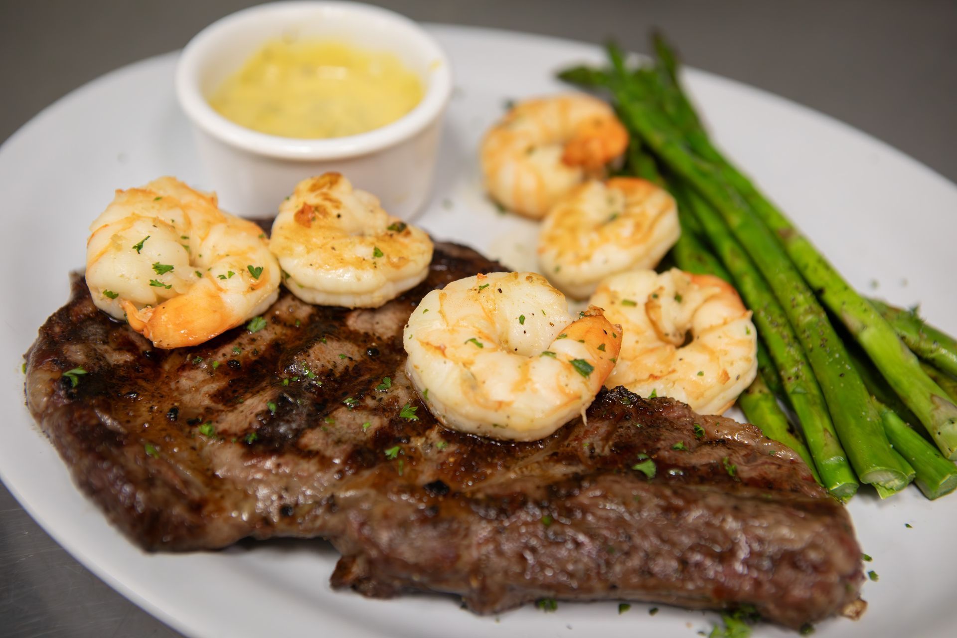 There are many different types of food on the table.