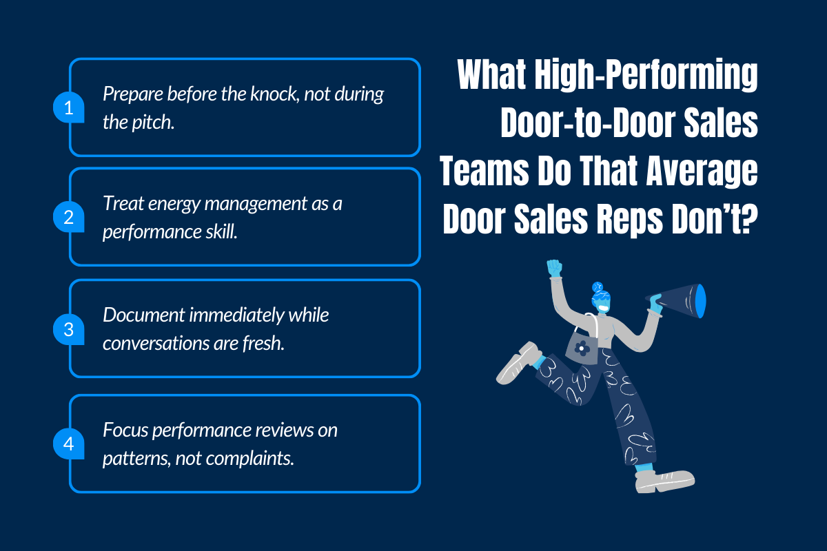 What High-Performing Door-to-Door Sales Teams Do That Average Door Sales Reps Don’t?