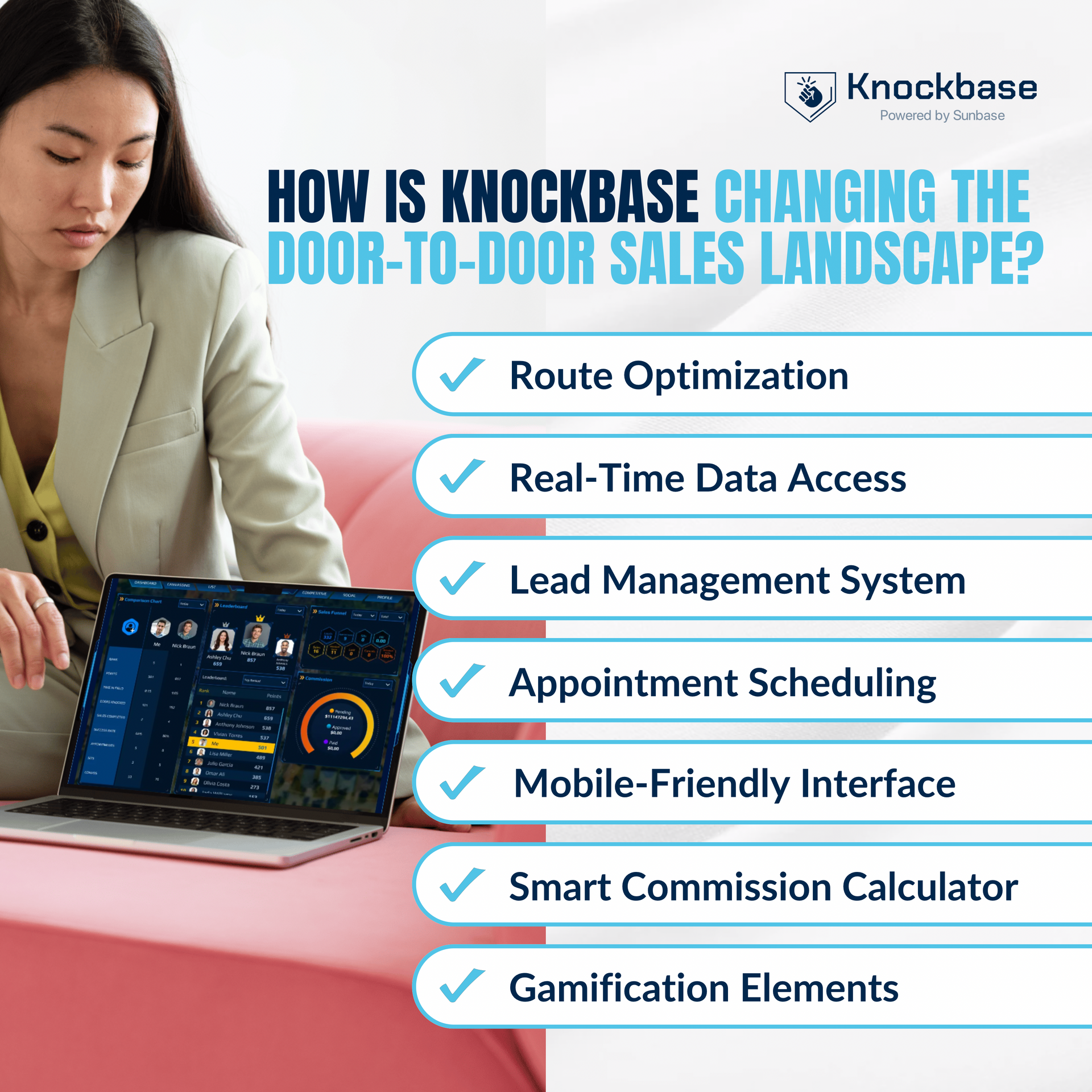 How is Knockbase changing the door-to-door sales landscape?