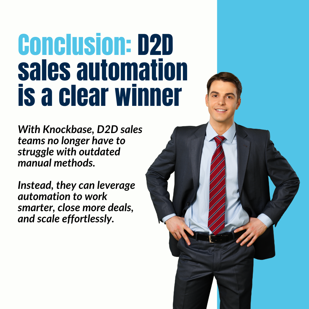 Conclusion- D2D sales automation is a clear winner