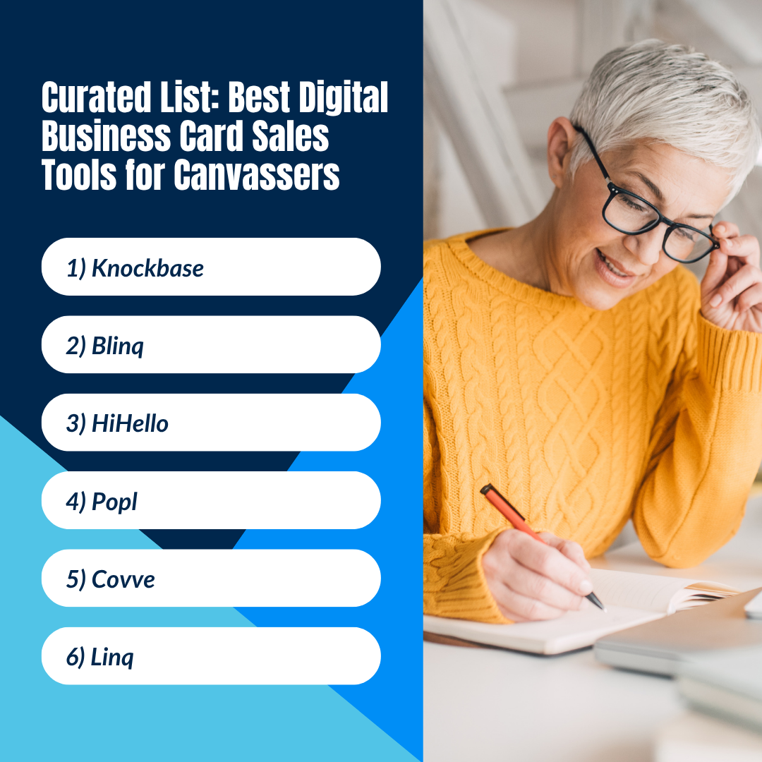 Best Digital Business Card Sales Tools for Canvassers