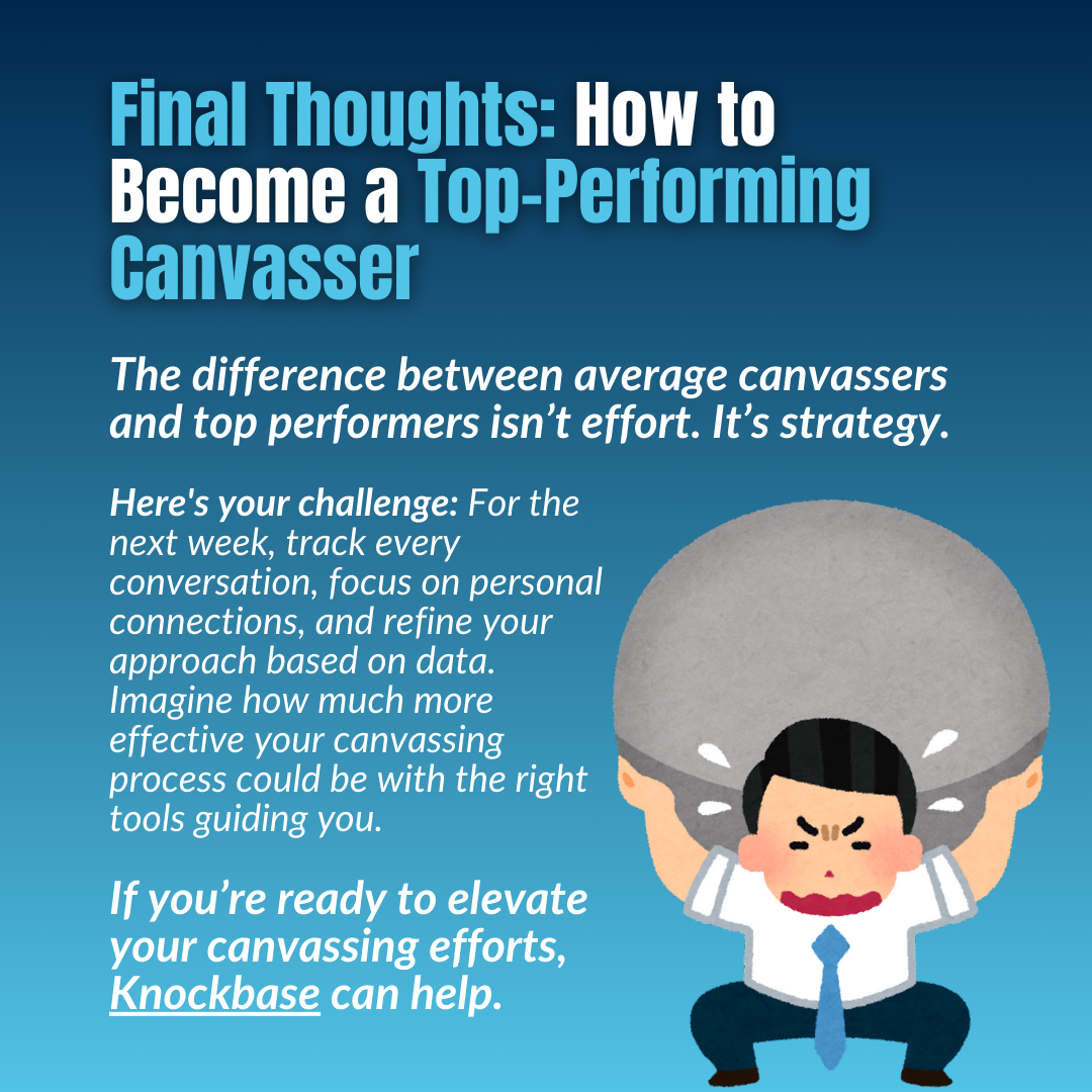 Final Thoughts: How to Become a Top-Performing Canvasser