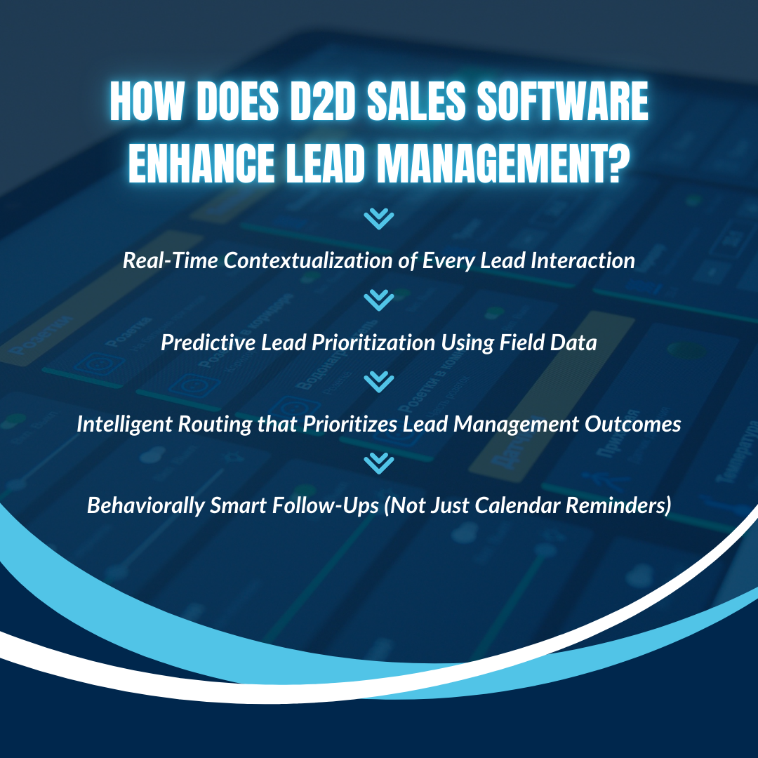 How Does D2D Sales Software Enhance Lead Management?