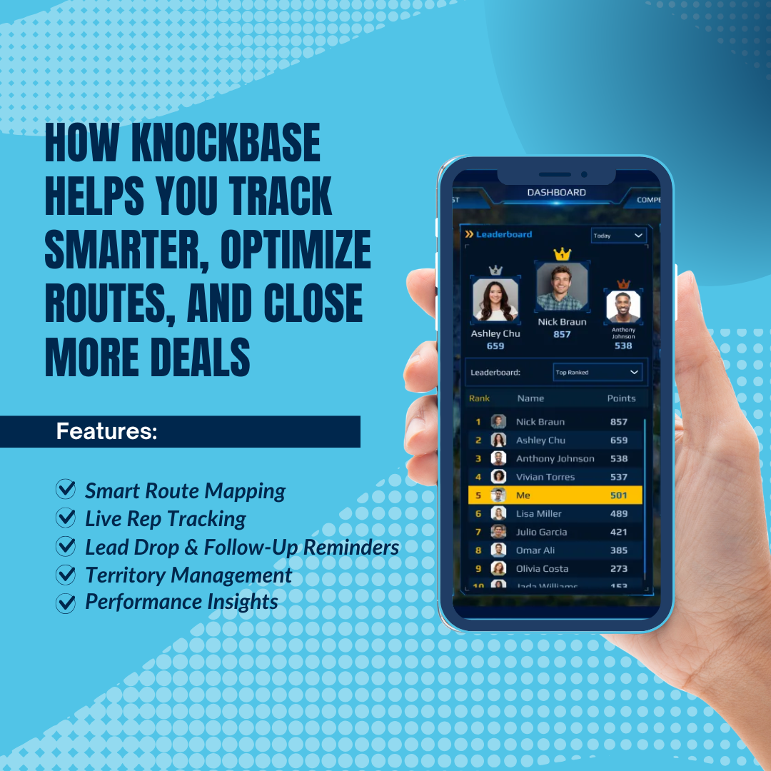 How Knockbase Helps You Track Smarter, Optimize Routes, and Close More Deals