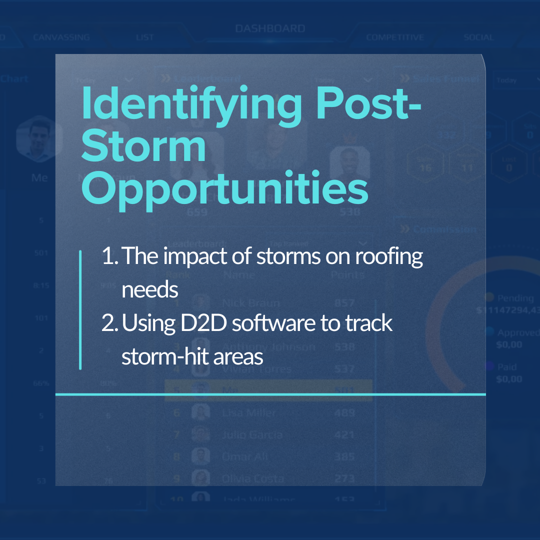 Identifying Post-Storm Opportunities