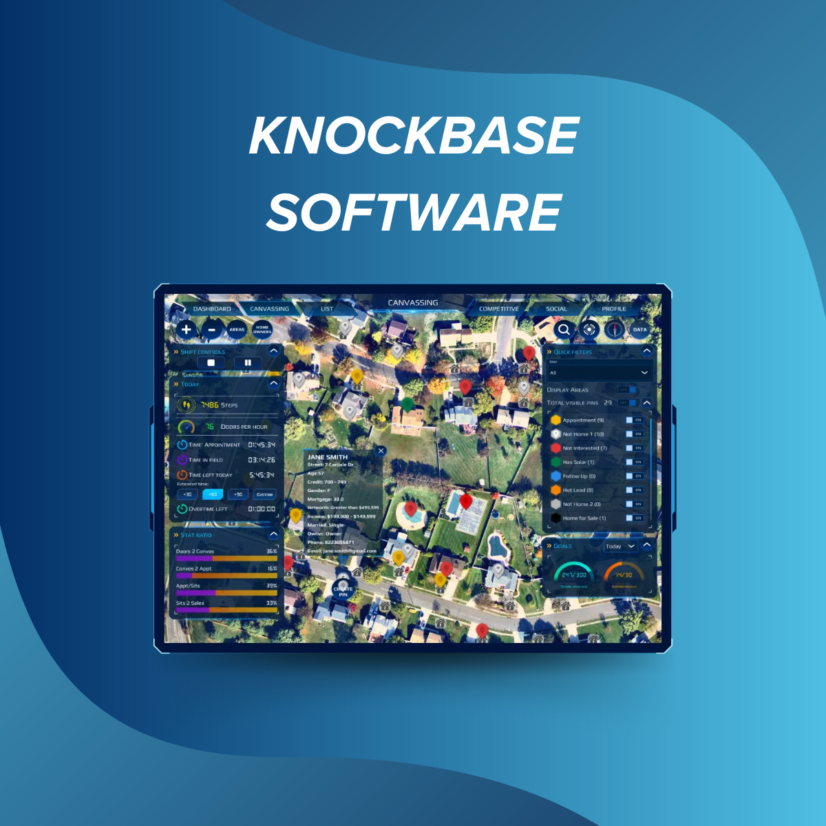 Knockbase D2D Sales Software