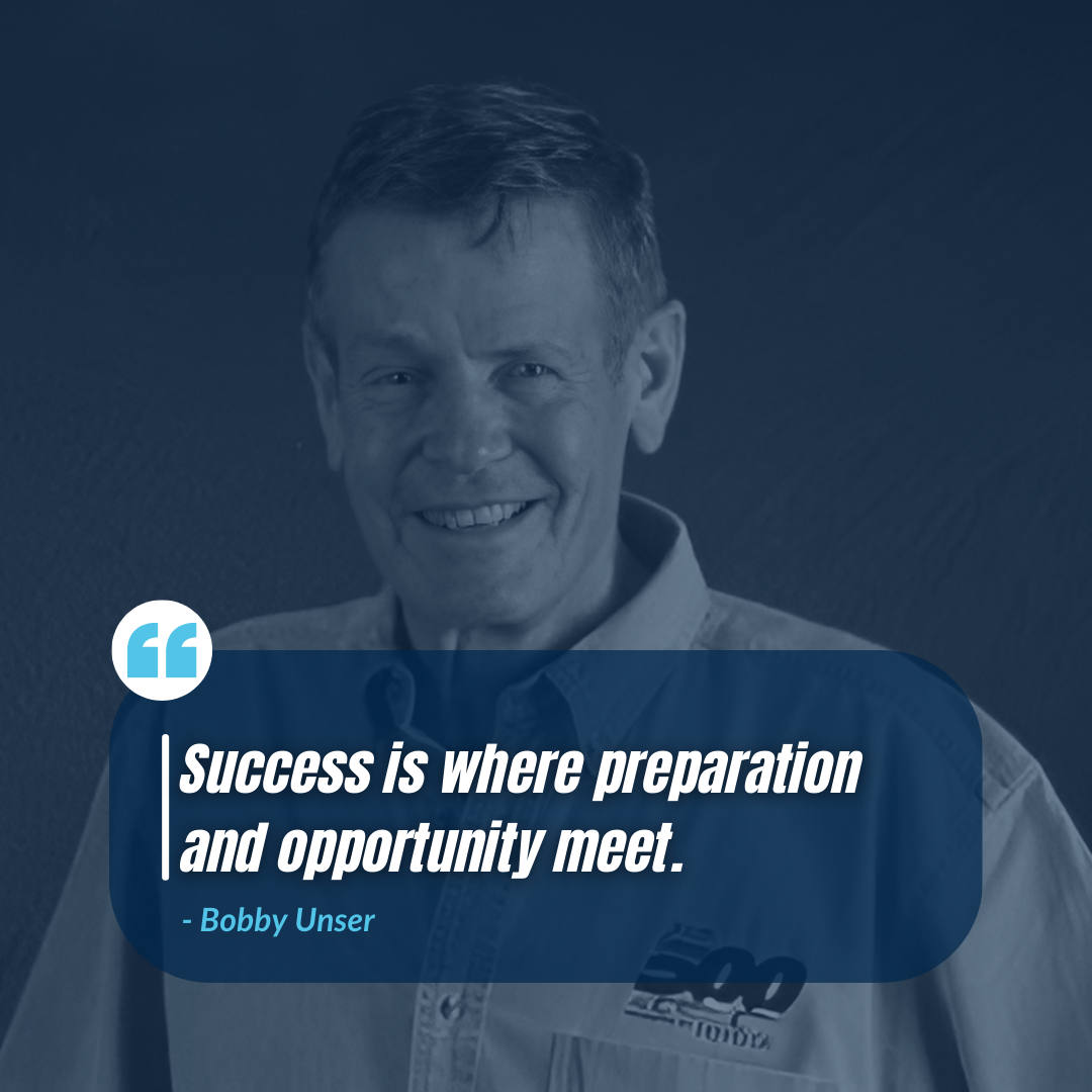 Success is where preparation and opportunity meet.