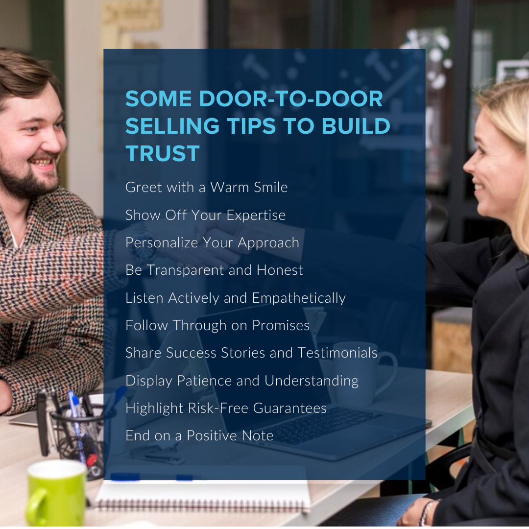 What are some Door-to-Door Selling Tips to Build Trust?