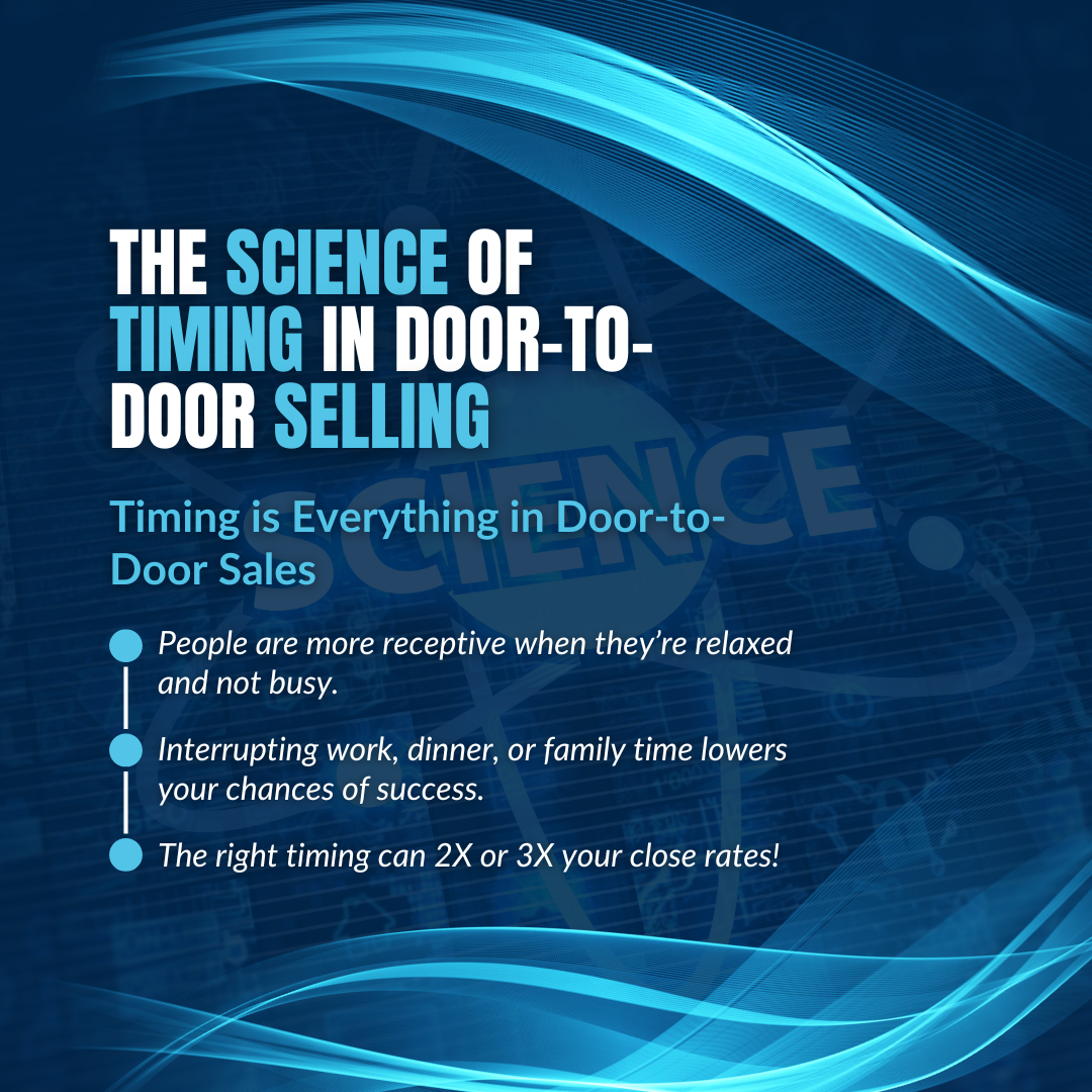 The Science of Timing in Door-to-Door Selling