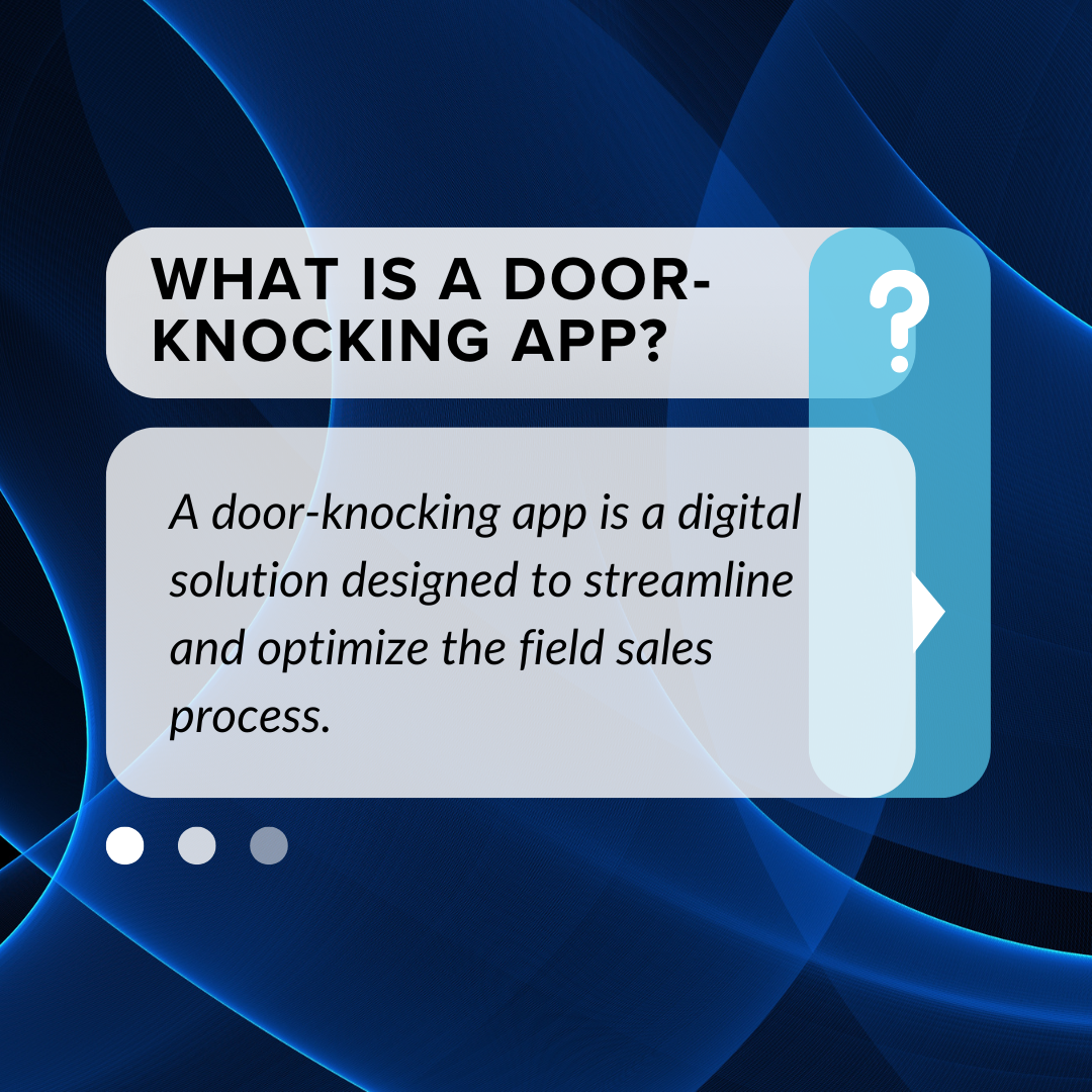 What is a door-knocking app?