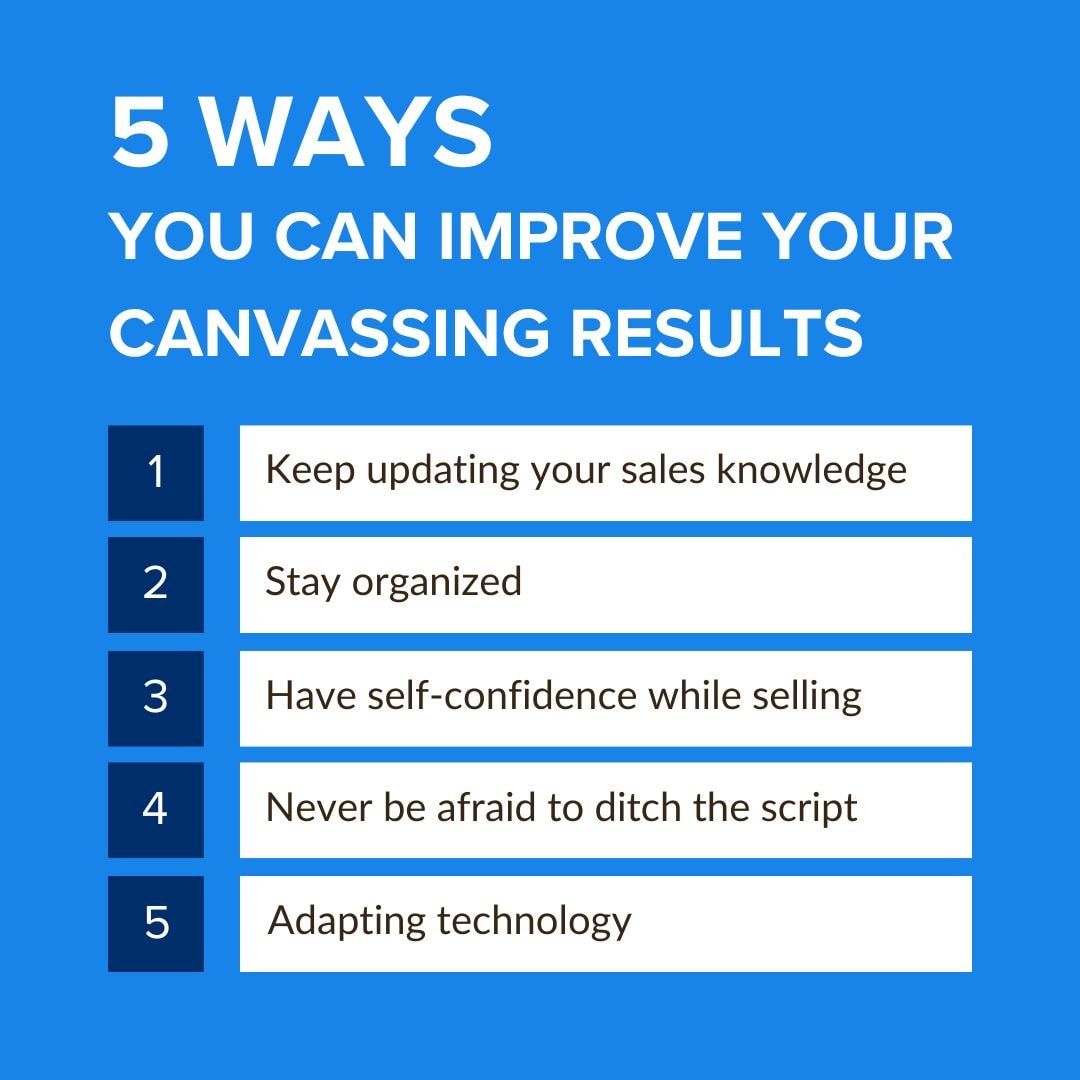 Ways to improve your canvassing results