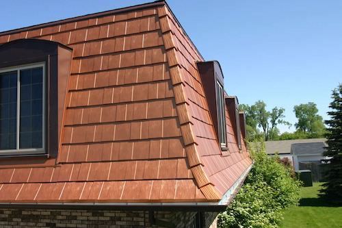 Metal roofing shingles