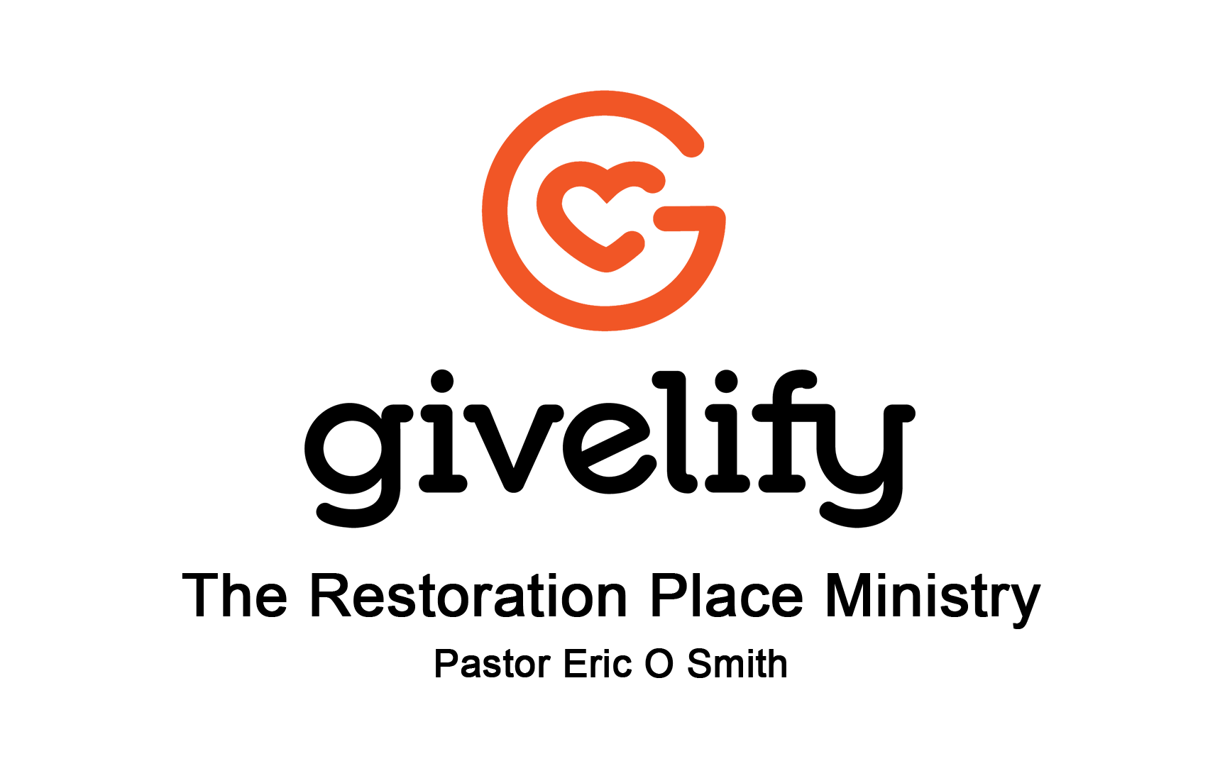 Givelify logo: an orange G with a heart in the middle.
