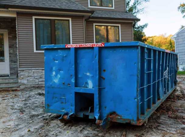 roll off dumpster in front of investment property