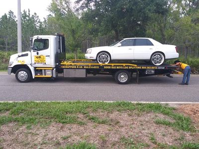 Towing Service — Car on a Tow Truck in Fleming Island, FL