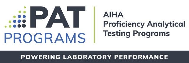 Logo for PAT Programs, AIHA Proficiency Analytical Testing Programs, Powering Laboratory Performance.