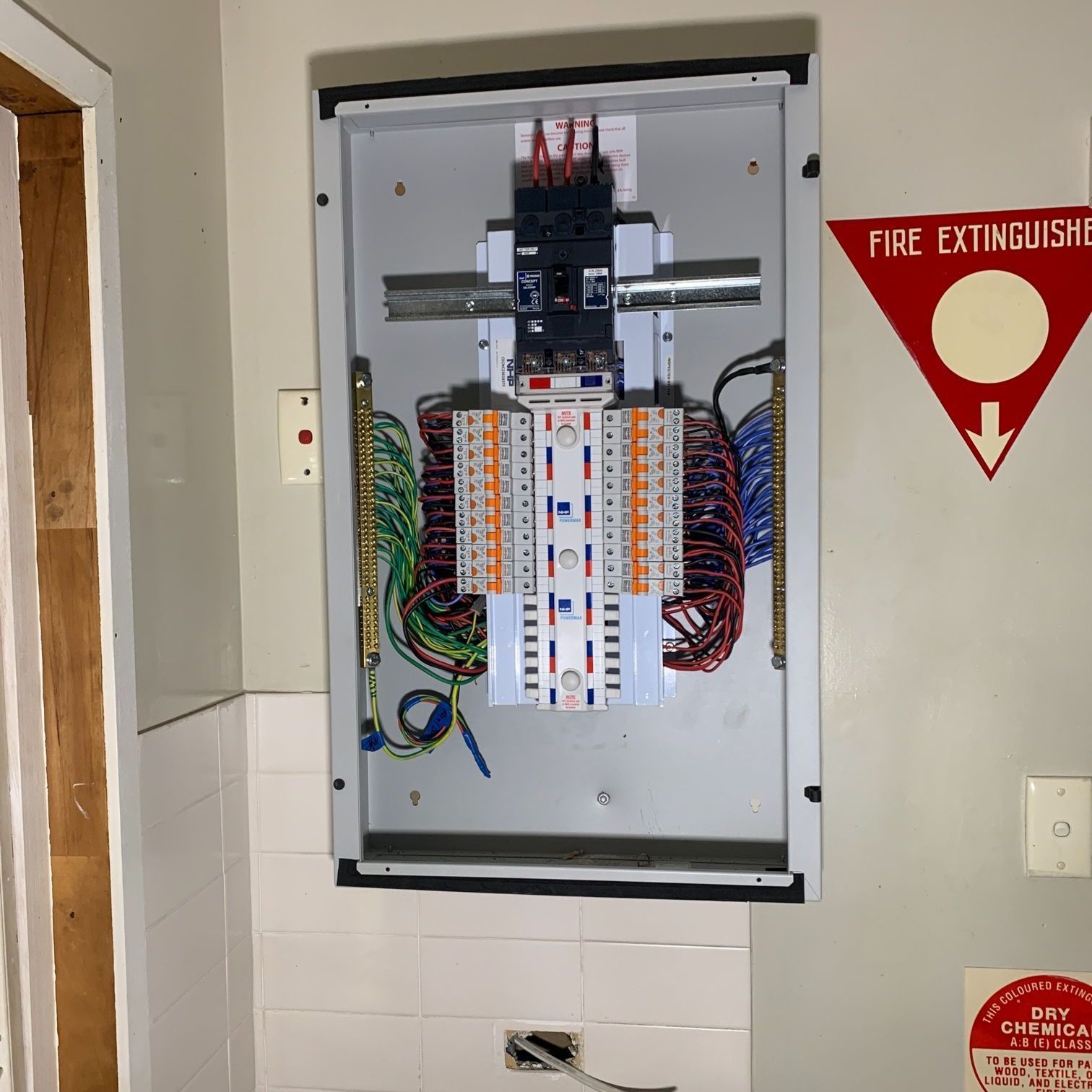 Wires Hanging From a Wall — Central Electrical Group in Gladstone Central, QLD