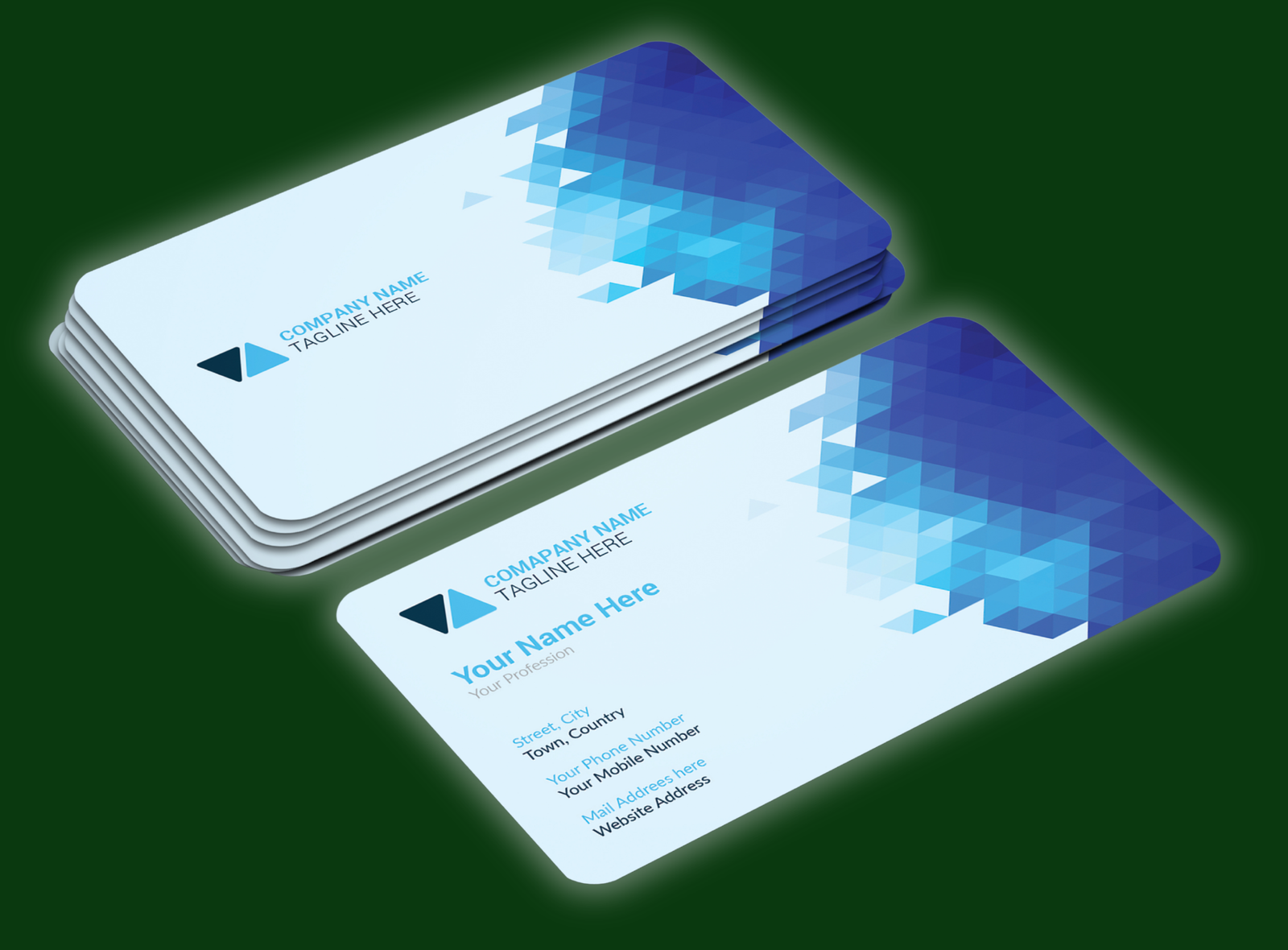 Custom business cards at Trailhead Printing