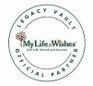 The logo for my life wishes is a legacy vault official partner. The logo for my life wishes is a legacy vault official partner.