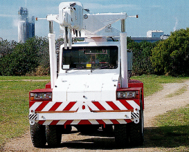 White and Red Industrial Vehicle With a Crane Boom — Presto's Cranes & Rigging NQ in Garbutt, QLD