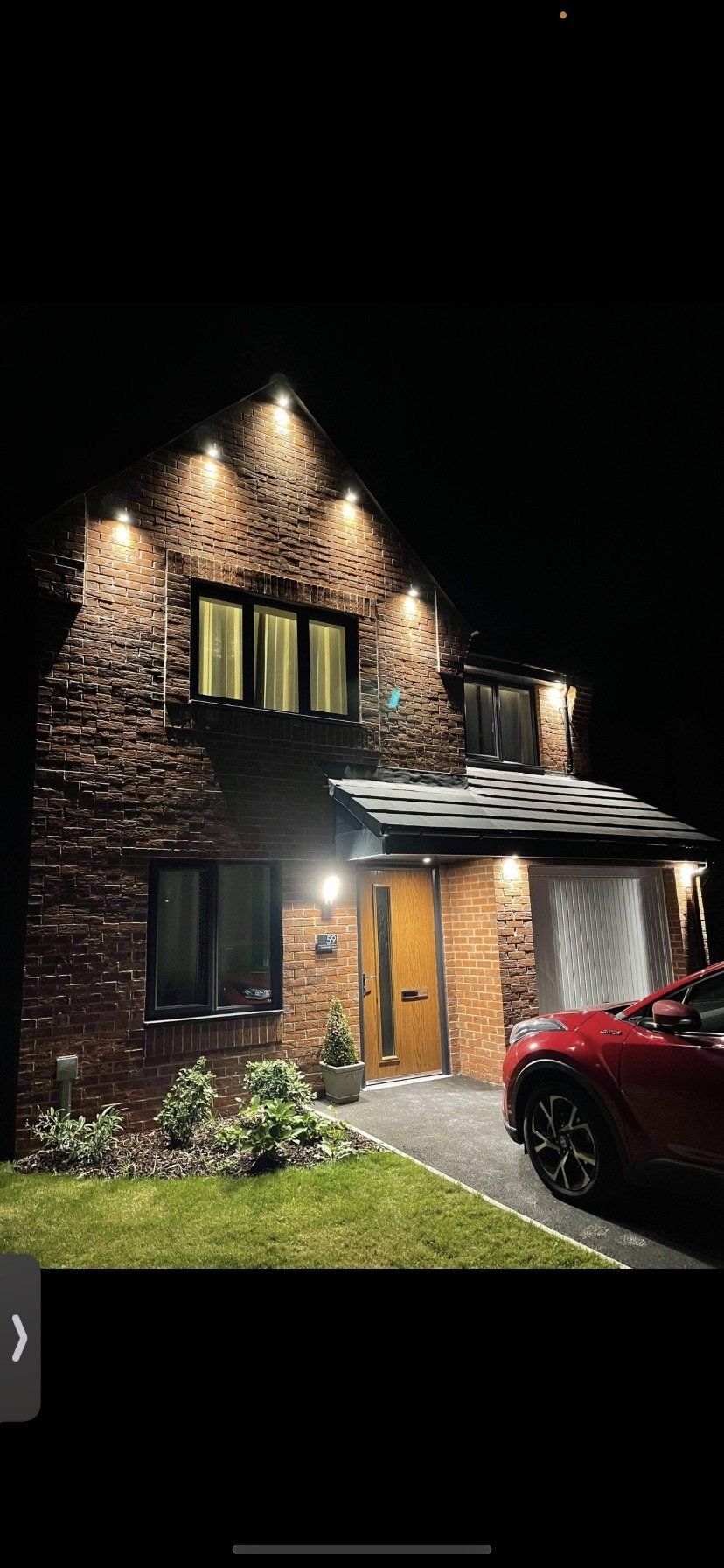 Soffit lights installed by your trusted local electrician