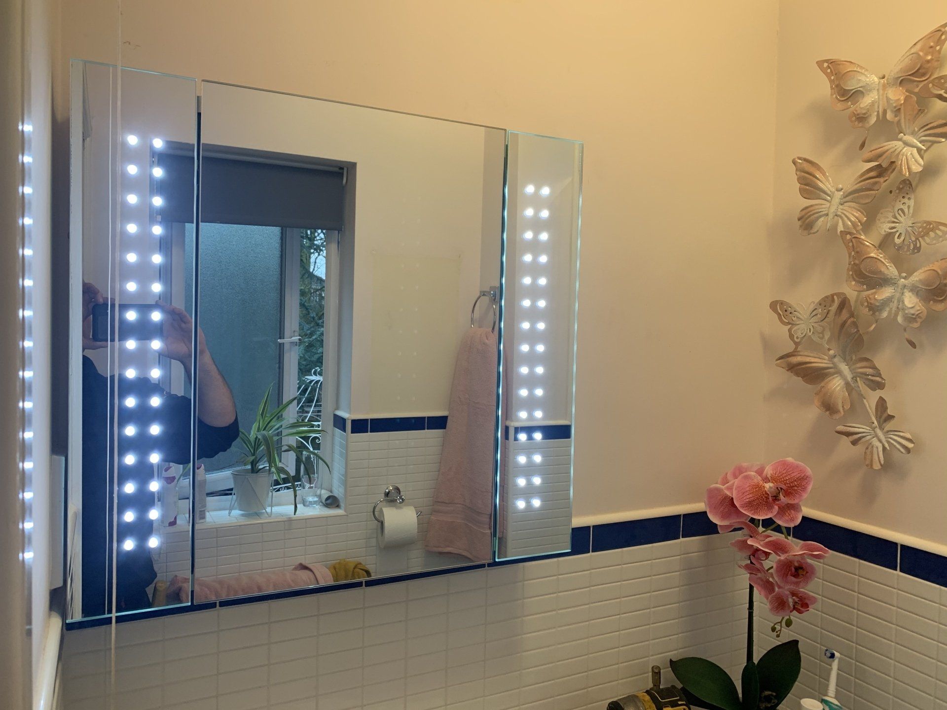 Bathroom mirror lights wired   by Electrician4you in newton le willows
