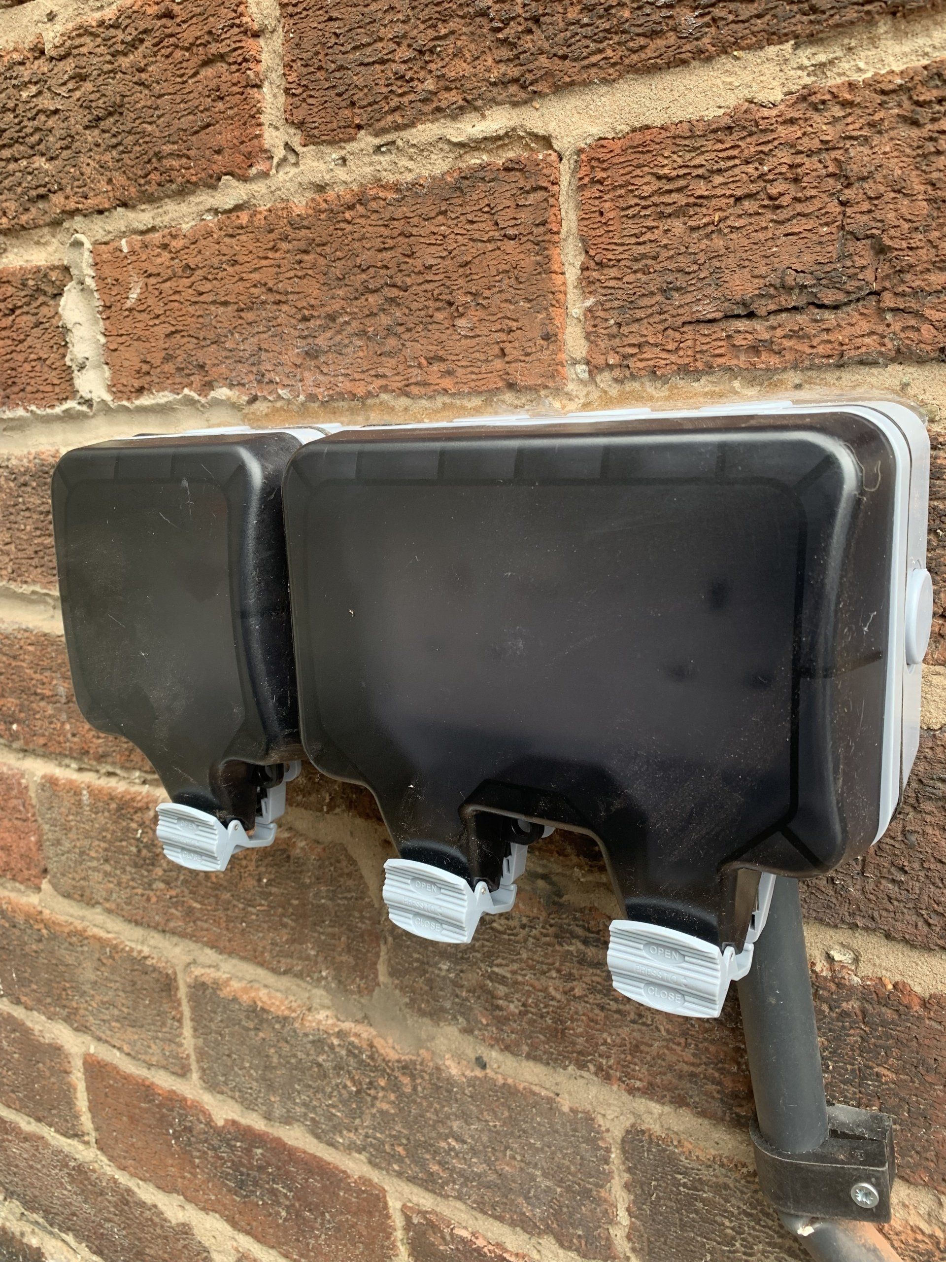 Out door sockets by Electrician4you in newton le willows