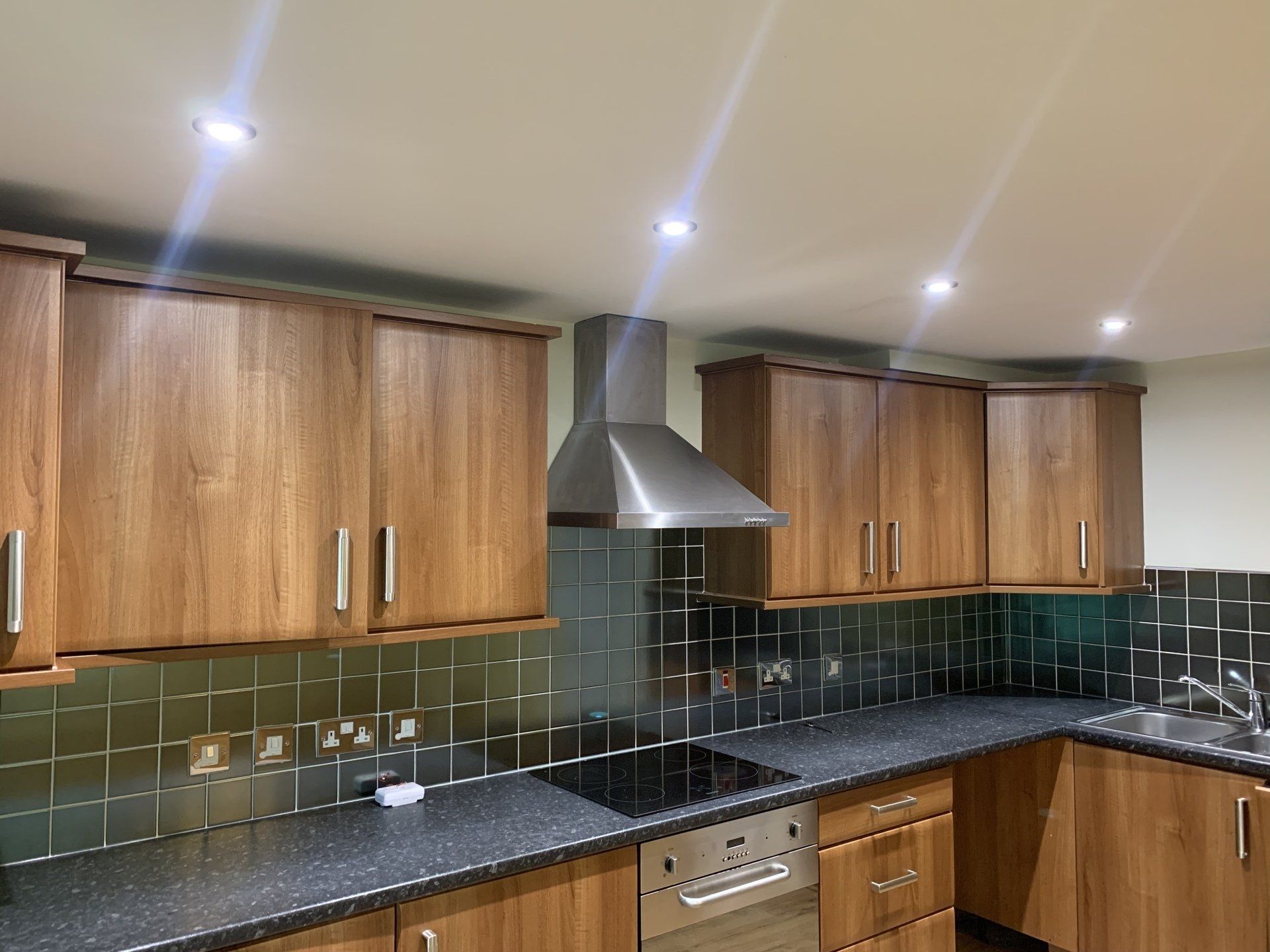 Kitchen  spot lights  lights by Electrician4you in newton le willows