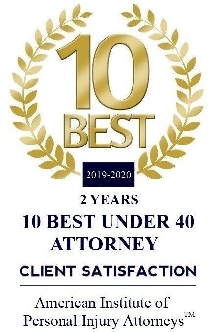 10 Best under 40 Attorney - Client Satisfaction AIPIA