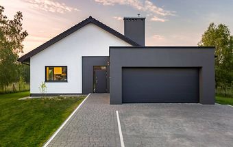 modern home with garage