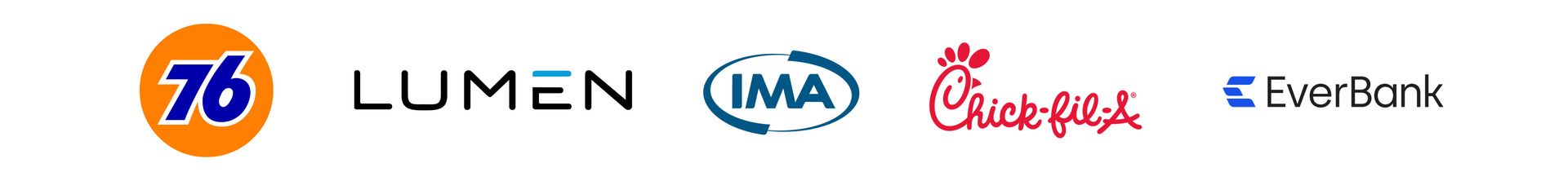76, Lumen, IMA,, Chick-fil-a, EverBank, TIAA