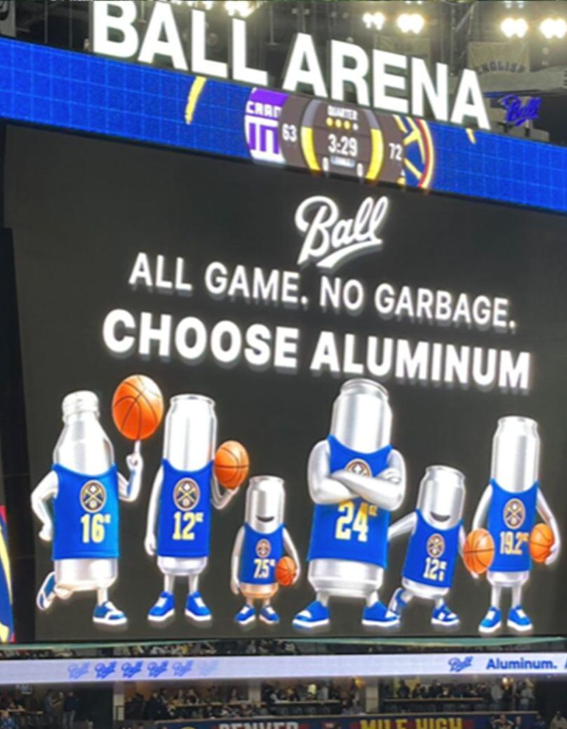Ball Corporation (Ball) wanted to understand the effectiveness of its messaging around its Ball Arena naming rights partnership; specifically, messaging focused on ‘choosing aluminum.’ Tigris conducted attendee research with Nuggets and Avalanche fans, along with an in-market study in the Denver market to include non-fans. We augmented this research with focus groups to gain additional insight, and Ball used the data to further target its messaging and promotional activities.