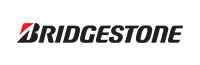 The bridgestone logo is black and red on a white background.